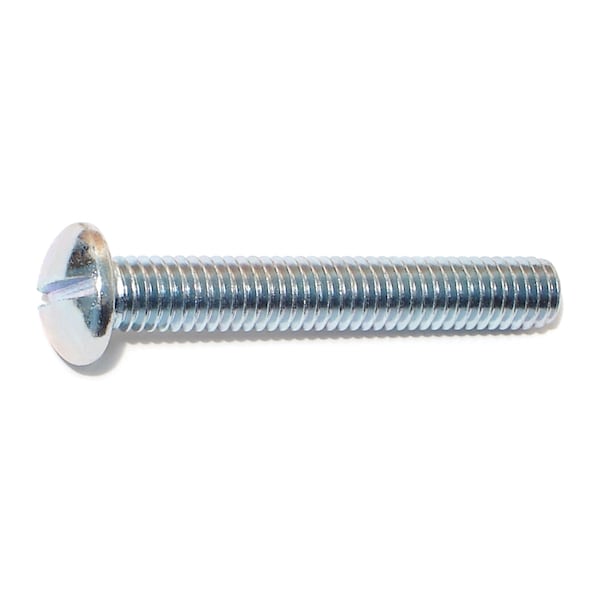 Midwest Fastener 3/18"-16 x 2-1/2 in Slotted Round Machine Screw, Zinc Plated 8 PK 60166 - main